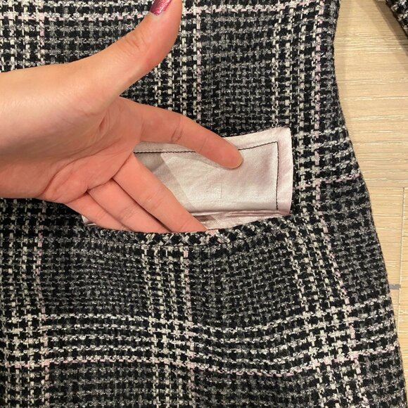 Jax - Grey & Pink Plaid Blazer - Picture 6 of 6